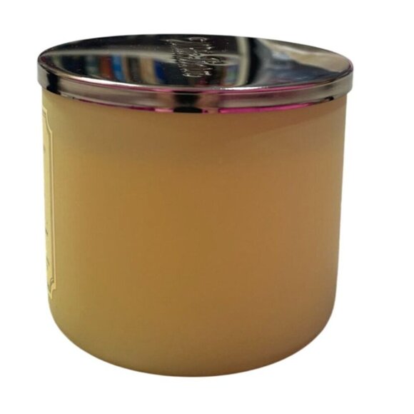 New Bath & Body Works 3-Wick Candle Sugared Lemon Zest 14.5oz White Barn - Picture 2 of 10